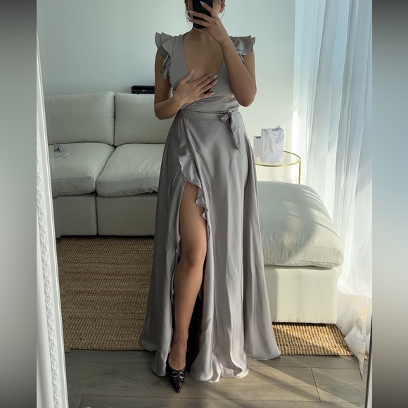 Satin Maxi Dress - Picture 7 of 8